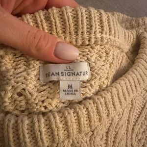 Ivory LL Bean Women’s Fisherman Sweater